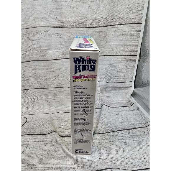 New VTG White King Ultra Softener & Detergent Booster Powder 77oz Open Box - Picture 4 of 8